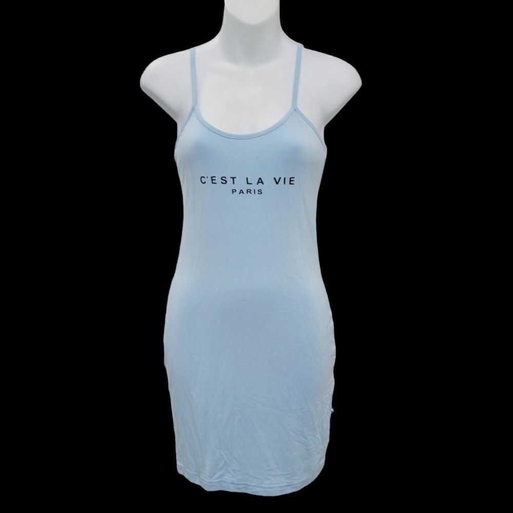 3/$20 Shein Baby Blue One Piece Summer Dress Size: Small